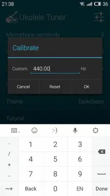 Ukulele Tuner android App screenshot 1