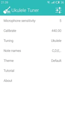 Ukulele Tuner android App screenshot 3